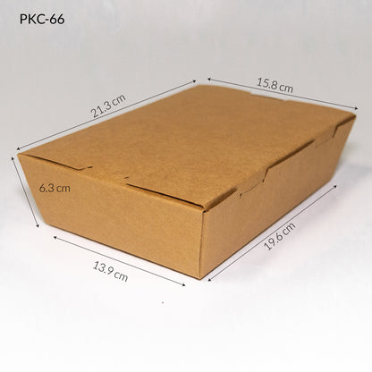 Caja de Cartón Bio Kraft PKC-66 66oz.
